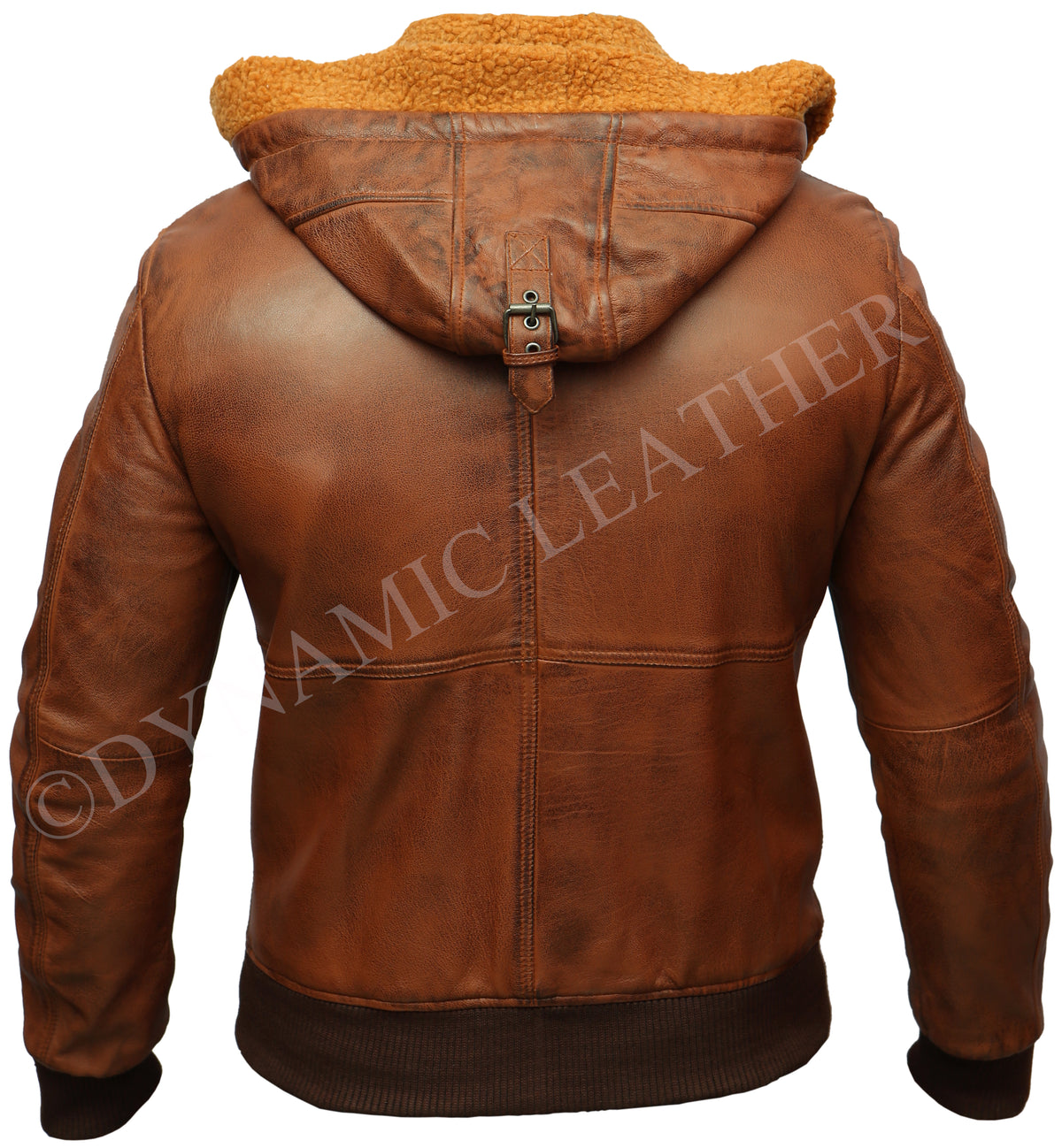 Men's New Tan Safari Biker Hooded Brown Lambskin Leather Jacket | Majestic Leather Majestic Leather