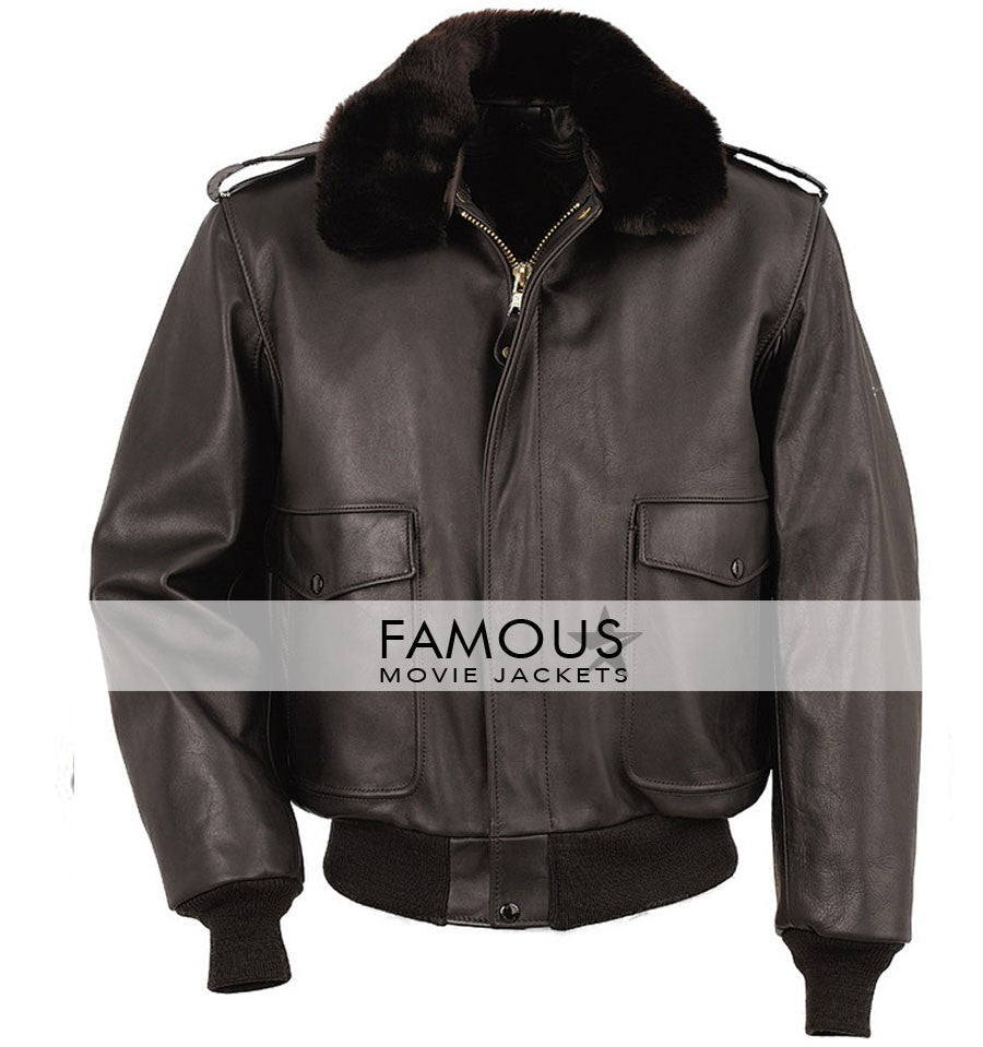 Men's A2 Bomber Jacket — front view | Majestic Leather UK