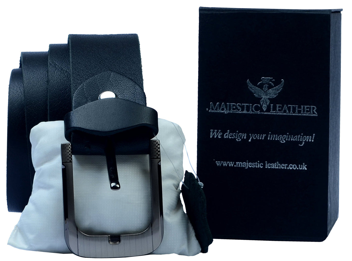 Men's Rustic No Break Thick Buffalo Genuine Leather Jeans Belt Majestic Leather