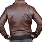 Men's New Dusty Brown Distressed Vintage Flight Aviator Leather Jacket