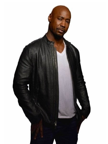 Men's Lucifer D.B. Woodside Leather Jacket – Black Premium Genuine Leather — front view | Majestic Leather UK