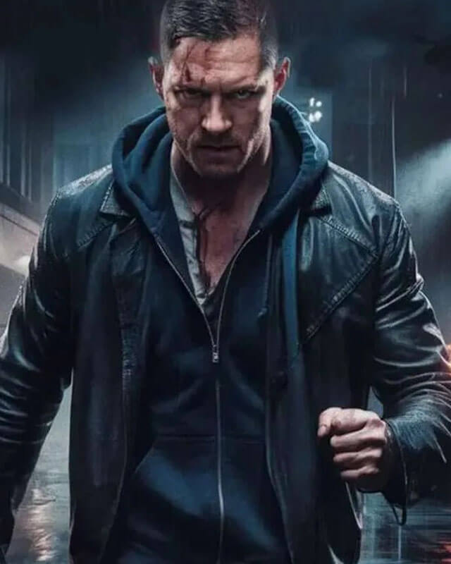 Havoc Tom Hardy Leather Jacket | Majestic Leather — front view | Majestic Leather UK