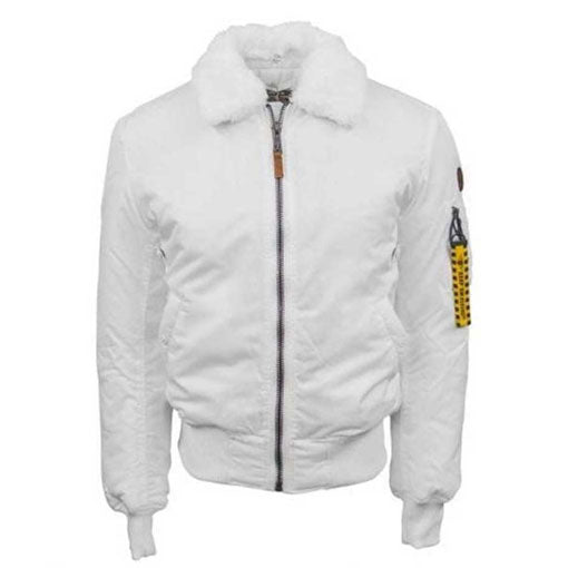 Men's Bomber Leather Jacket — front view | Majestic Leather UK