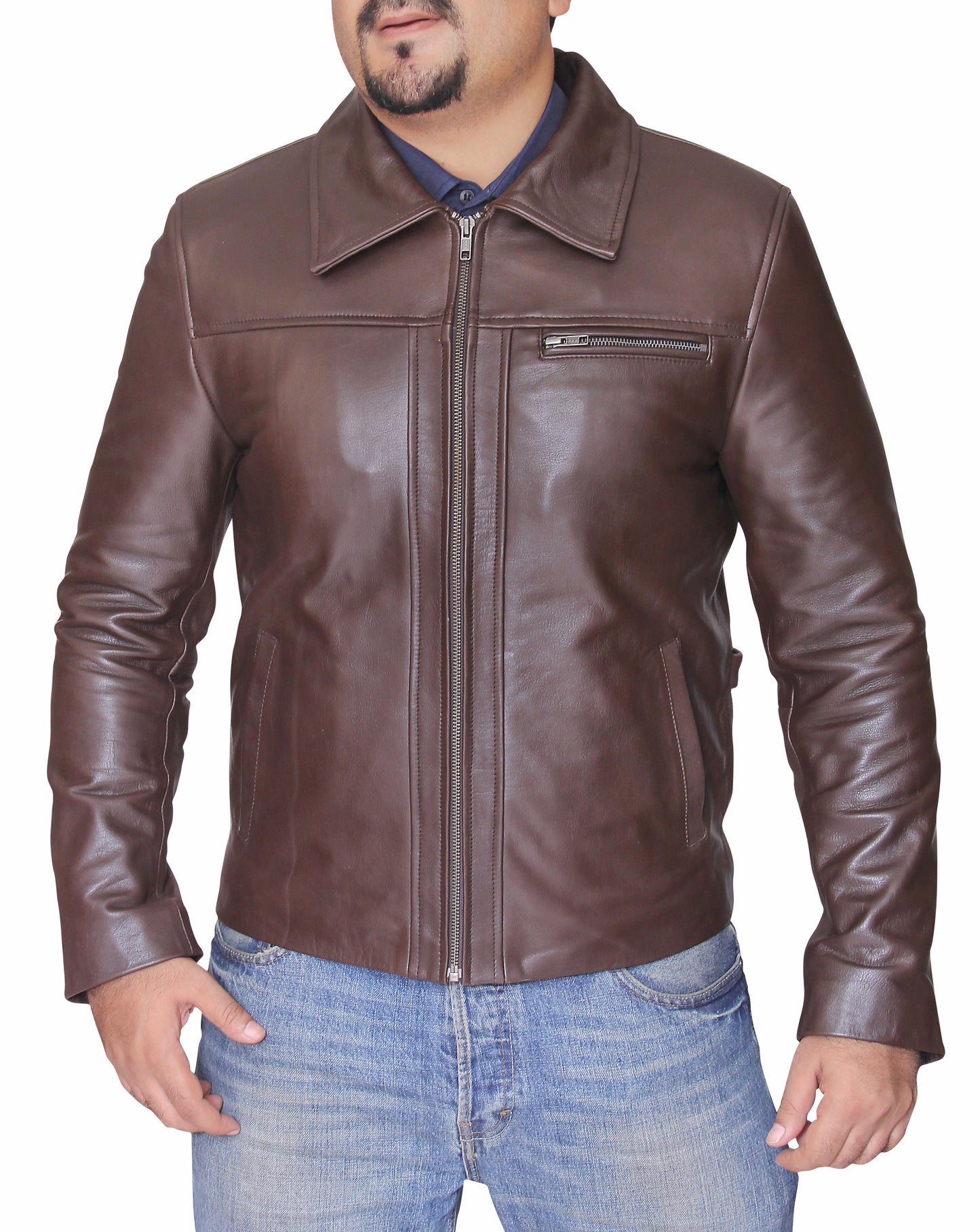 Men's Inception Cobb Leonardo DiCaprio Leather Jacket | Majestic Leather Majestic Leather