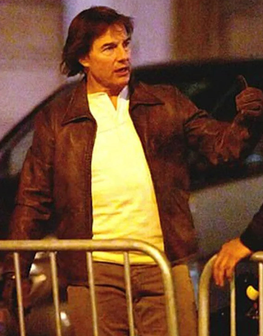 Mission Impossible The Final Reckoning Ethan Hunt Brown Leather Jacket