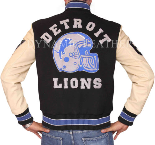 Beverly Hills Cop Axel Foley Detroit Lions Vintage Letterman Varsity Jacket
