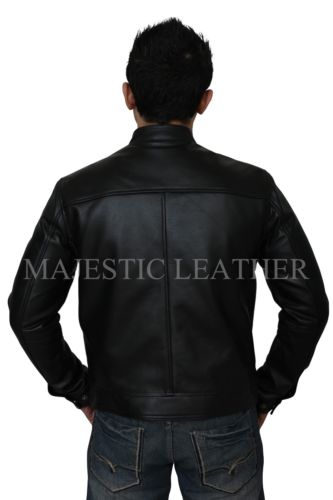 Steve Mcqueen Le Mans Chaqueta Gulf Cuero Negro Chaqueta