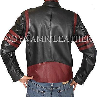 X-Men Wolverine Logans XO Replica Leather Jacket Biker Style BNWT