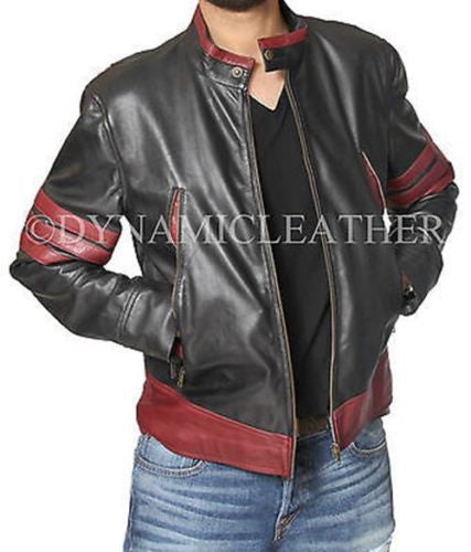 X-Men Wolverine Logans XO Replica Leather Jacket Biker Style BNWT