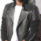 New Stylish Chris Brown Bomber Black Leather Biker Jacket Detach Hood