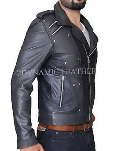 X MEN APOCALYPSE QUICKSILVER LEATHER JACKET in real leather – handmade jacket UK | Majestic Leather