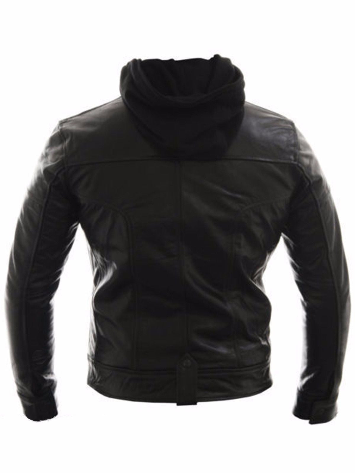 Racing Jacket Motorbike Leather Biker Jacket Detach Hood - ALL SIZES Majestic Leather