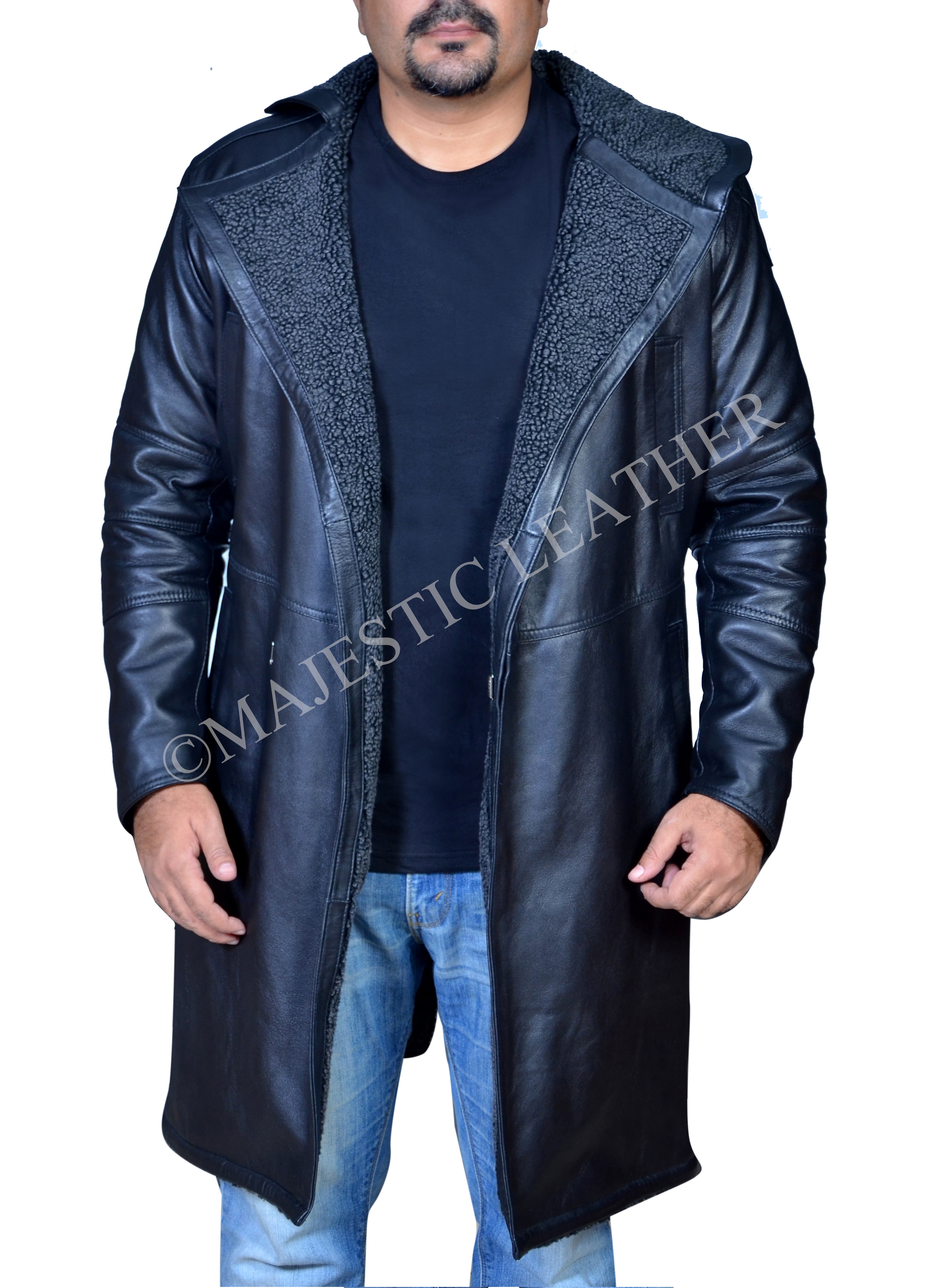 Blade Runner 2049 Ryan Gosling (Officer K) Fur Lapel Collar Trench