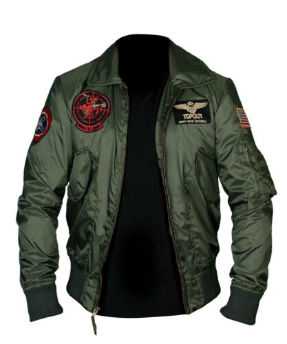 Maverick Flight Bomber Aviator Jacket Jet Pilot Jacket