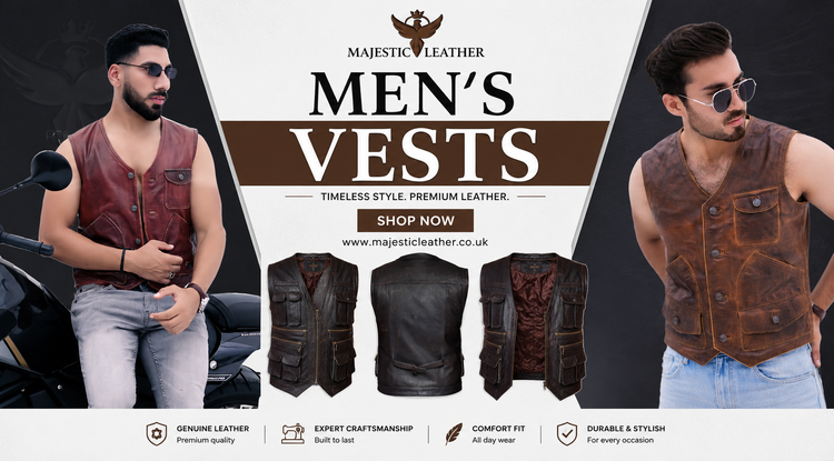 Men's Leather Vests