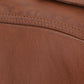 Men's New Biker Light Tan Brown Lambskin Leather Shirt | Majestic Leather Majestic Leather