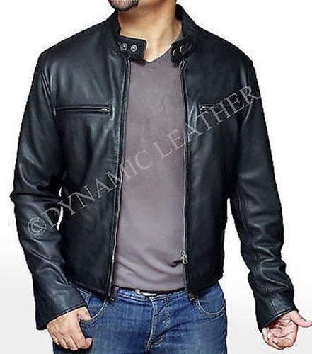Majestic Leather - Neu Stylisch Bradley Cooper Modisch Biker Echtleder Jacke Neu mit Etikett
