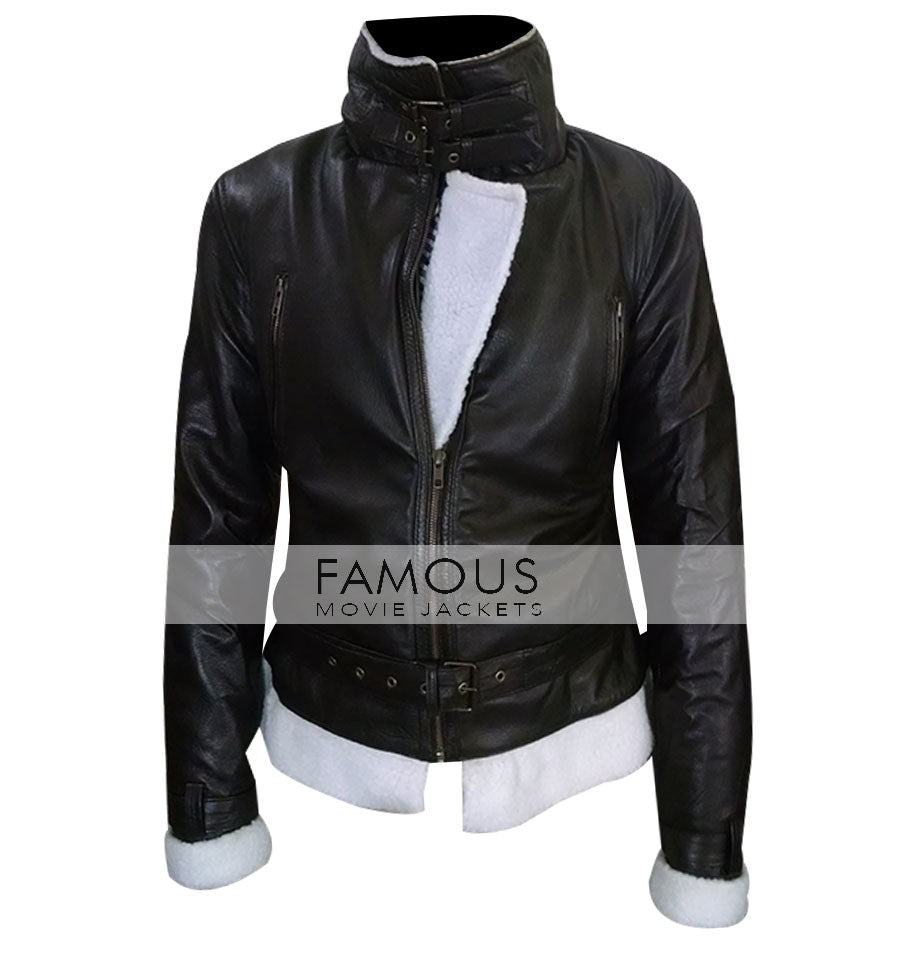 Women Aviator Jacket — front view | Majestic Leather UK