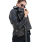 Women's New REAL LEATHER BIKER DISTRESS VINTAGE | Majestic Leather Majestic Leather