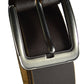Men's Rustic No Break Thick Buffalo Genuine Leather Jeans Belt