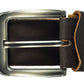 Men's Rustic No Break Thick Buffalo Genuine Leather Jeans Belt