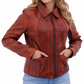 Women's New Jennifer Lopez Real Lambskin Rust | Majestic Leather Majestic Leather