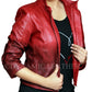 Women's Wanda Elizabeth Olsen Scarlet Witch Costume Coat | Majestic Leather Majestic Leather
