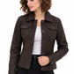 Women's New Real Black Soft Nubuck Suede Classic Jacket | Majestic Leather Majestic Leather