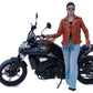 Women's New Real Lambskin Camel Brown Biker Leather Jacket | Majestic Leather Majestic Leather