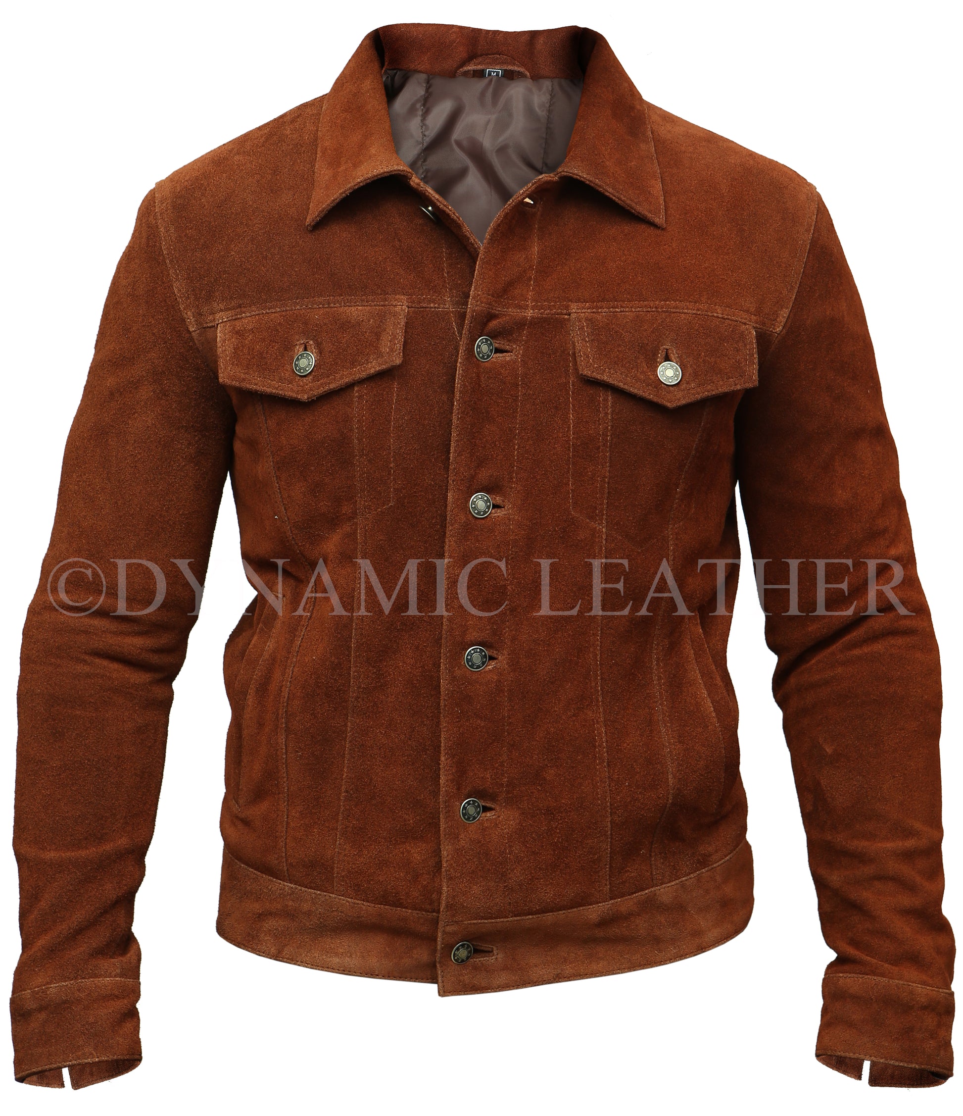 Wolverine Hugh Jackman Logan Brown Suede Leather Jacket | Majestic Leather Majestic Leather