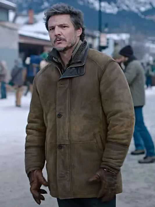 Men's Pedro Pascal Suede Brown Leather Jacket | Majestic Leather Majestic Leather