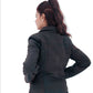 Women's New Real Black Soft Nubuck Suede Classic Shirt | Majestic Leather Majestic Leather