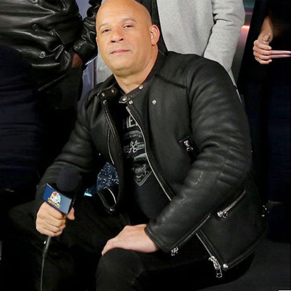 2017 Furious 8 Vin Diesel Leather Jacket | Majestic Leather — back view | Majestic Leather UK