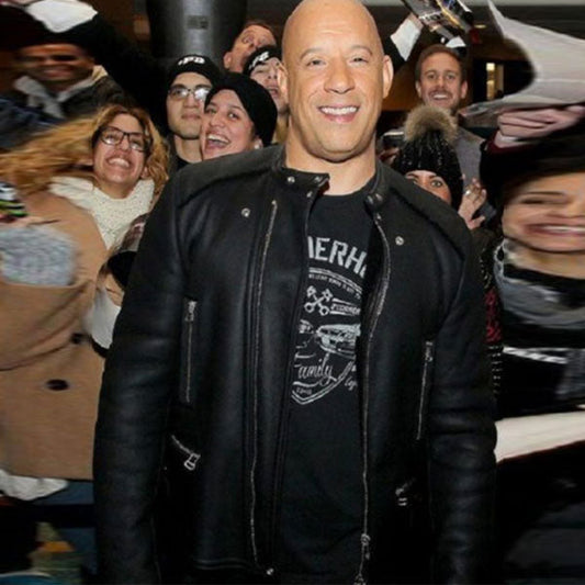 2017 Furious 8 Vin Diesel Leather Jacket | Majestic Leather — front view | Majestic Leather UK