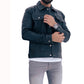 NEW MENS TRUCKER BLACK VINTAGE BIKER LEATHER JACKET