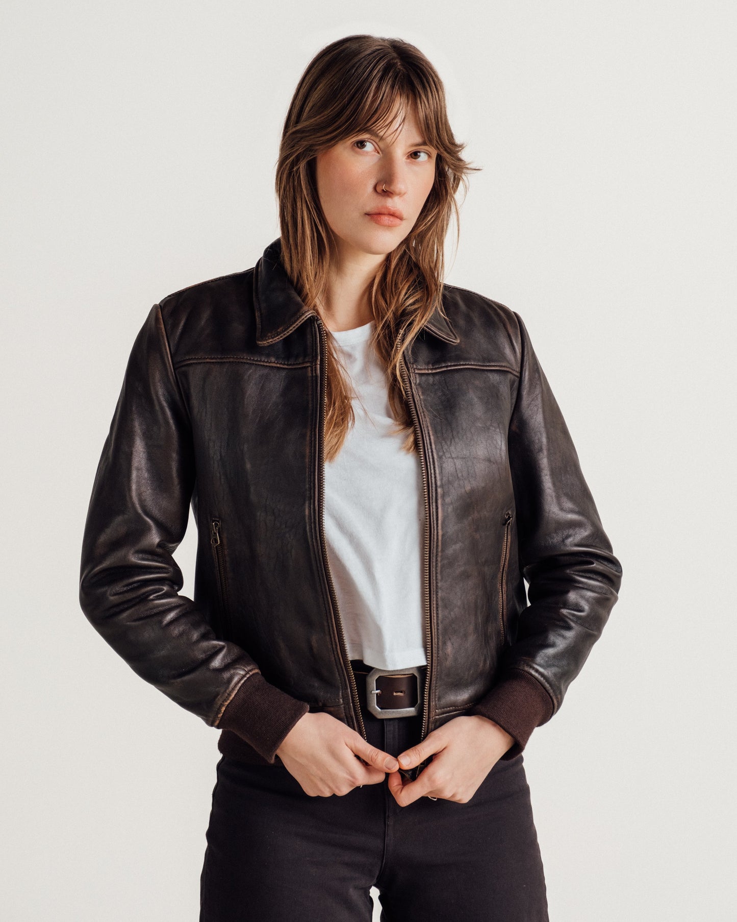 2524W — collar detail | Majestic Leather UK