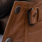 Men's New Biker Light Tan Brown Lambskin Leather Shirt | Majestic Leather Majestic Leather