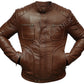 Men's Distressed Cafe Racer Brown Leather Jacket | Majestic Leather Majestic Leather