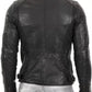 Majestic Leather - MENS VINTAGE DIAMOND CAFE RACER BLACK GENUINE LEATHER SLIM FIT REAL BIKER JACKET Majestic Leather