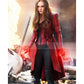 Civil War Scarlet Witch Coat — front view | Majestic Leather UK