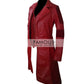 Civil War Scarlet Witch Coat — collar detail | Majestic Leather UK