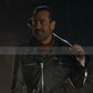 The Walking Dead Negan Leather Jacket | Majestic Leather — collar detail | Majestic Leather UK