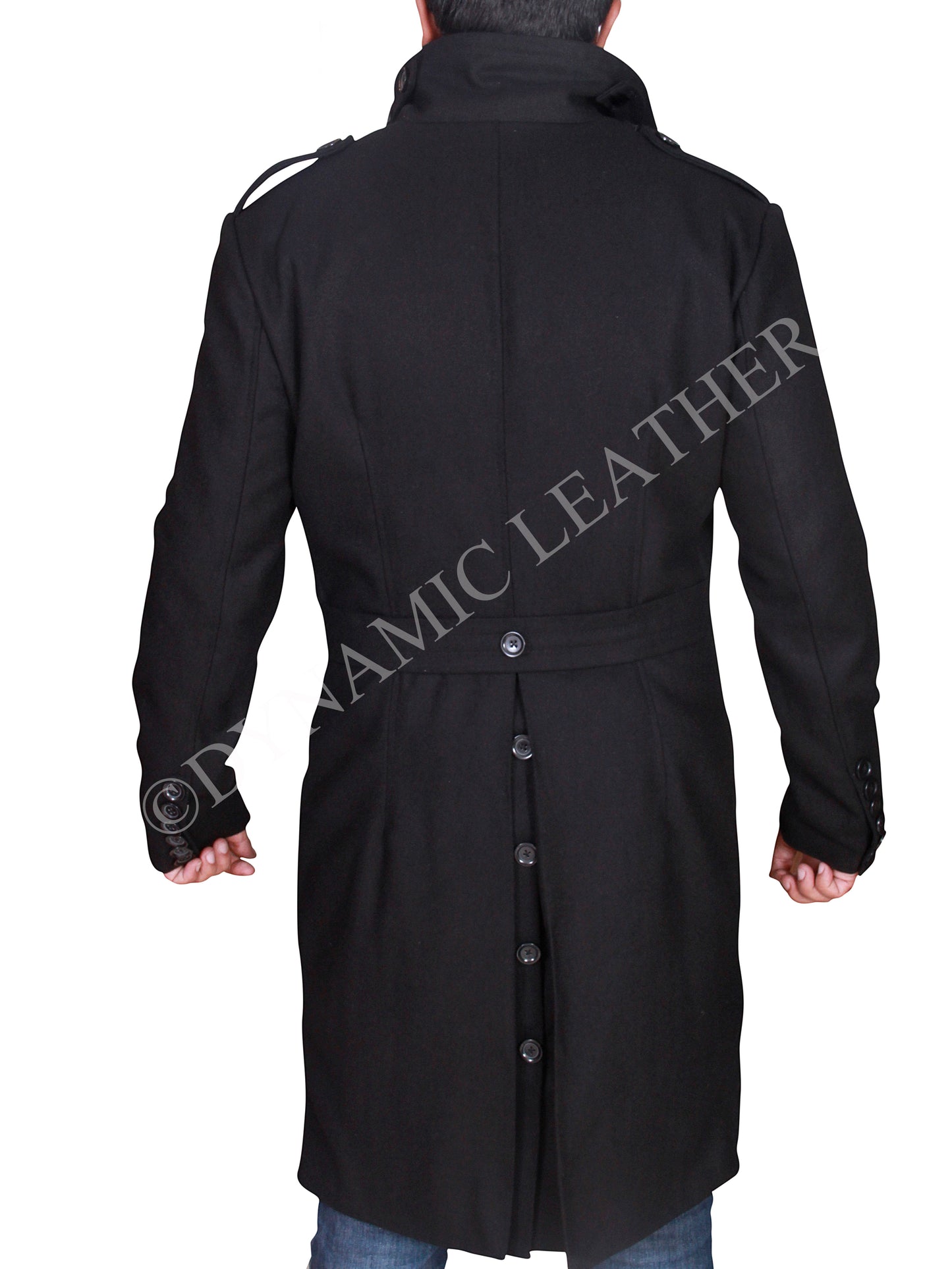 Men's David Beckham Stylish Double-Breasted Pea Coat – BNWT Majestic Leather