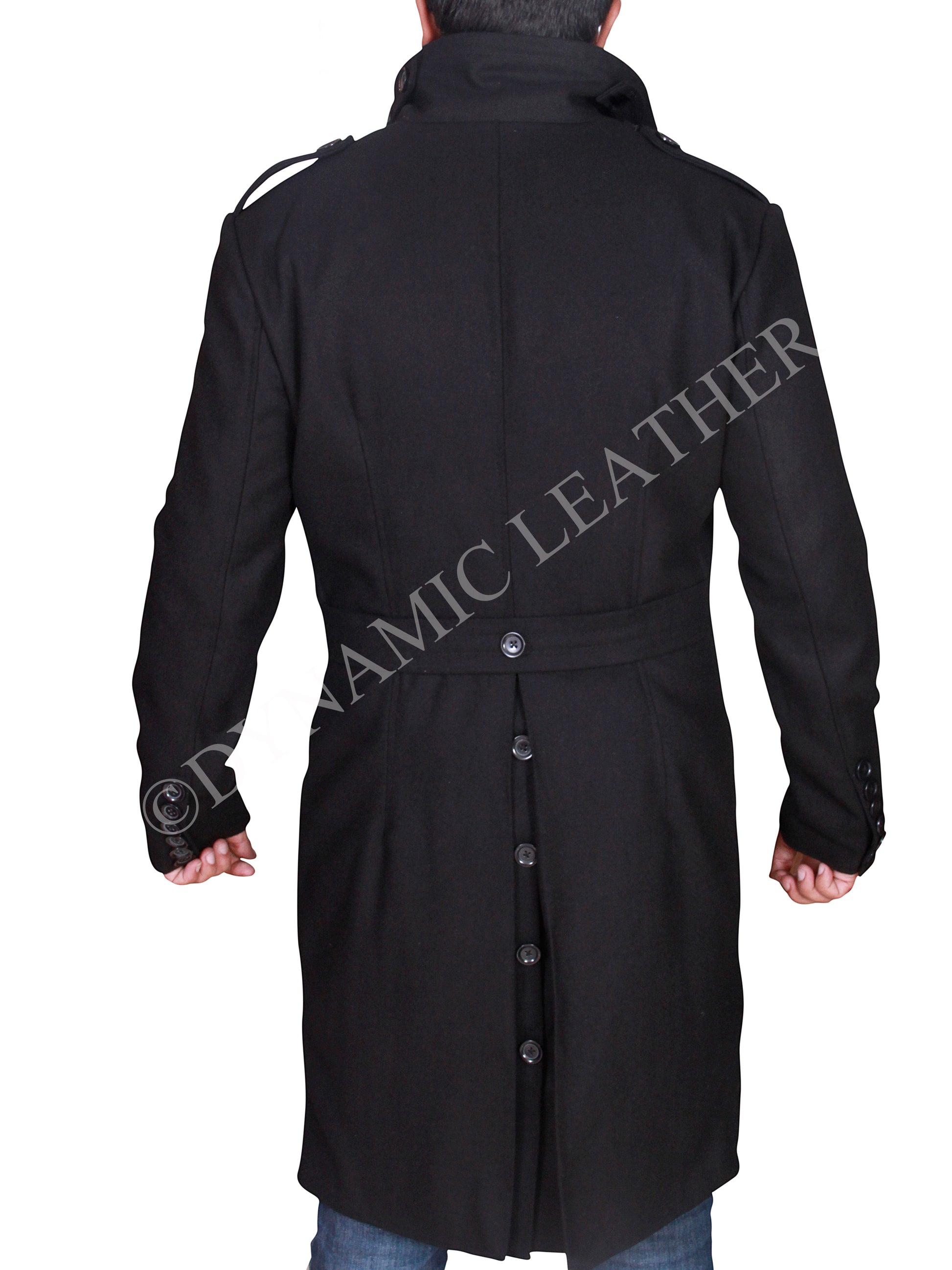 Men's David Beckham Stylish Double-Breasted Pea Coat – BNWT Majestic Leather