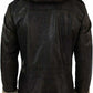 Men's Brown 3/4 Tan Hooded Safari Fur Winter Long Real Leather Jacket | Majestic Leather Majestic Leather