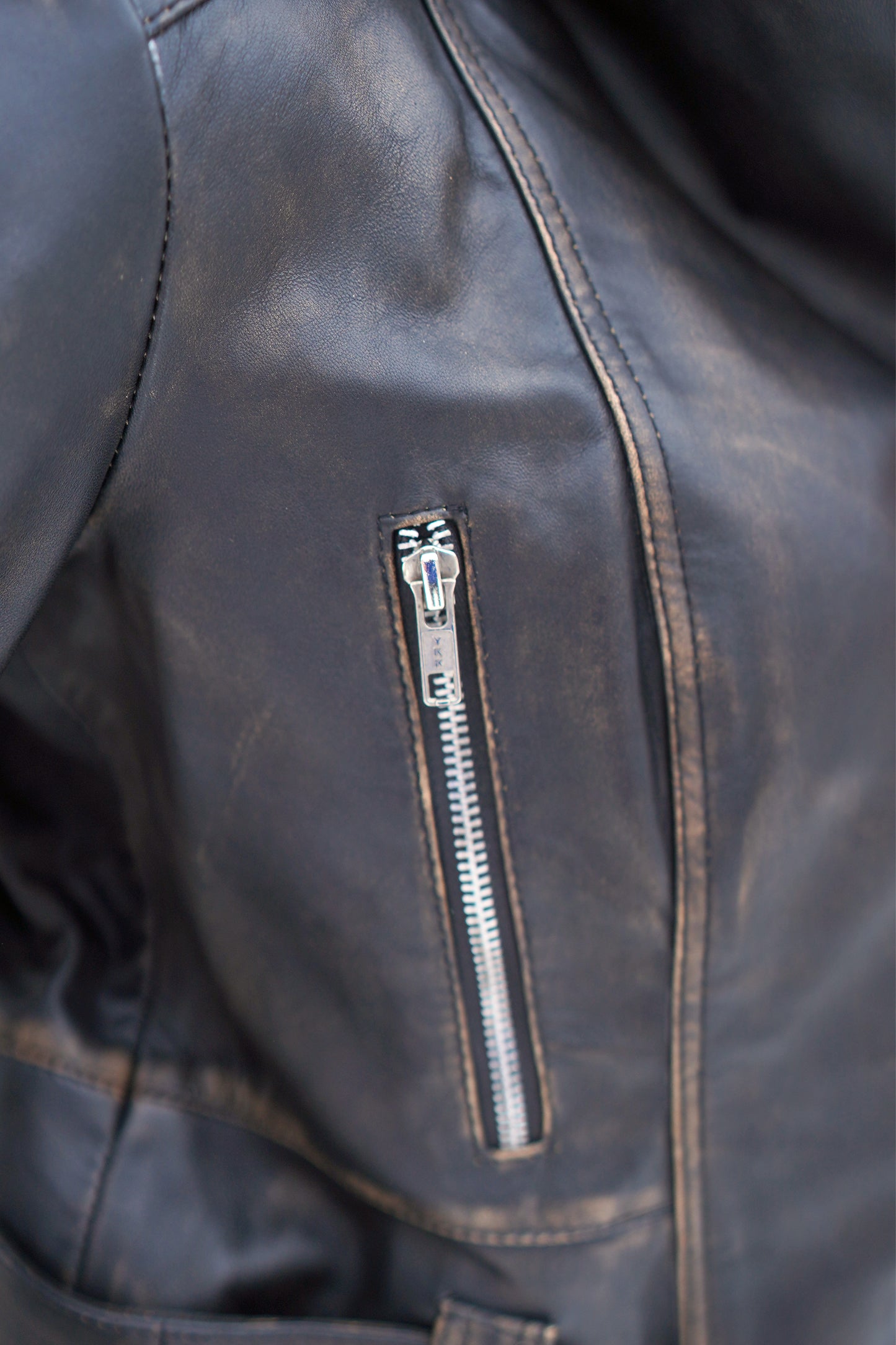 Women's New REAL LEATHER BIKER DISTRESS VINTAGE | Majestic Leather Majestic Leather