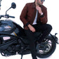 NEW AVIATOR BOMBER PILOT BROWN REAL LEATHER JACKET