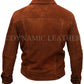 Wolverine Hugh Jackman Logan Brown Suede Leather Jacket | Majestic Leather Majestic Leather