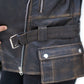 Women's New REAL LEATHER BIKER DISTRESS VINTAGE | Majestic Leather Majestic Leather