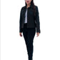 Women's New Real Black Soft Nubuck Suede Classic Shirt | Majestic Leather Majestic Leather